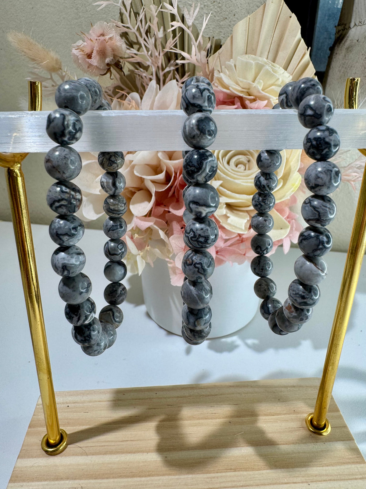 Picasso Jasper 8mm Bead Bracelet