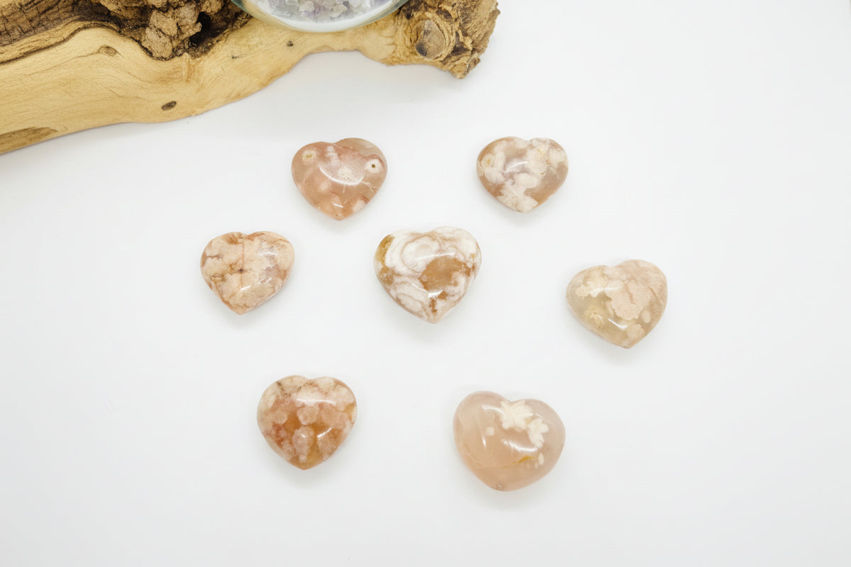 Flower Agate Heart