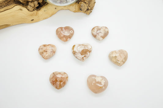 Flower Agate Heart