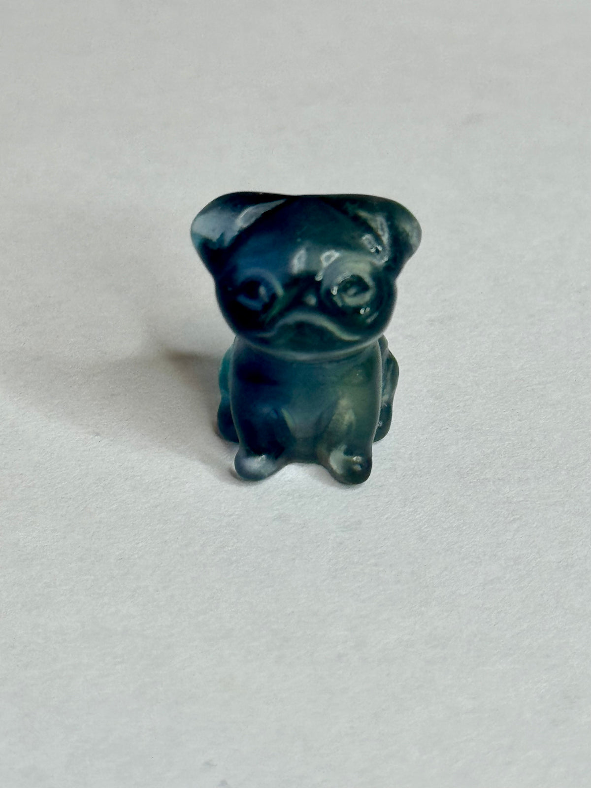 Mini Fluorite Dog #2 (Pug)