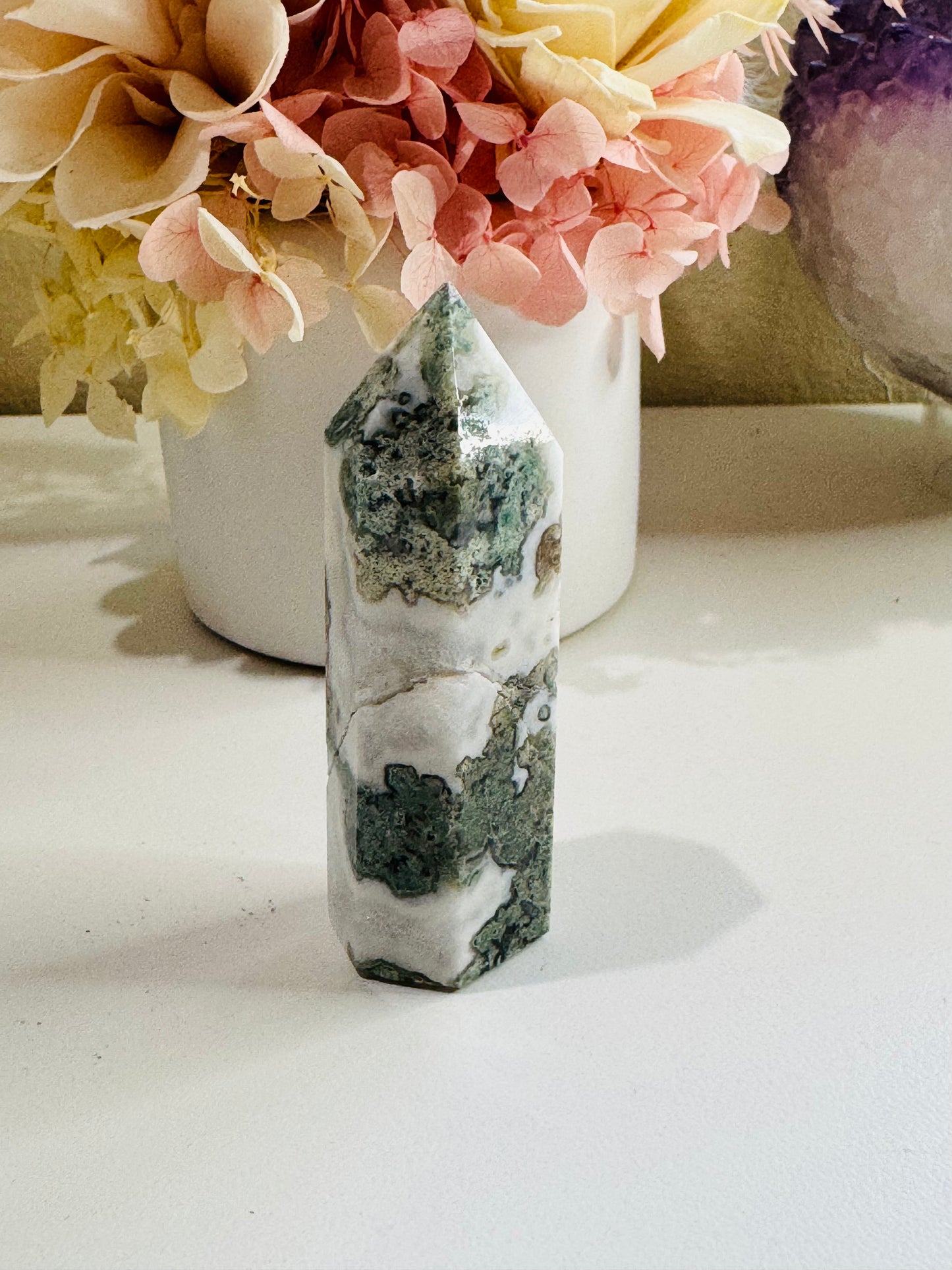 Moss Agate Tower (low grade)
