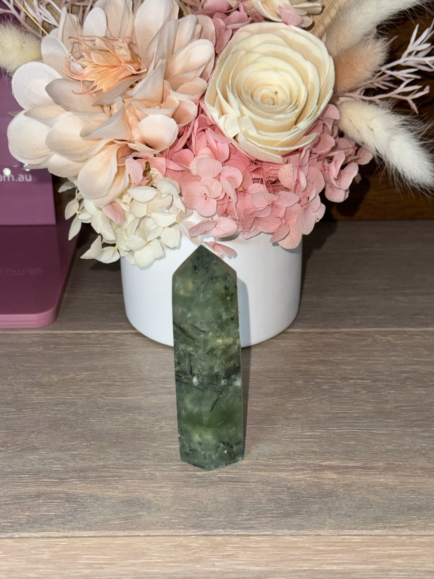 Prehnite with Epidote Generator Tower